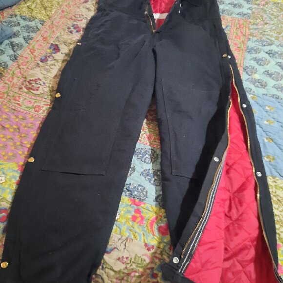 Carhart bibs 34x30 Black - Picture 1 of 3